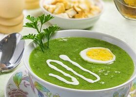 cream na sopas sa isang protina na diyeta