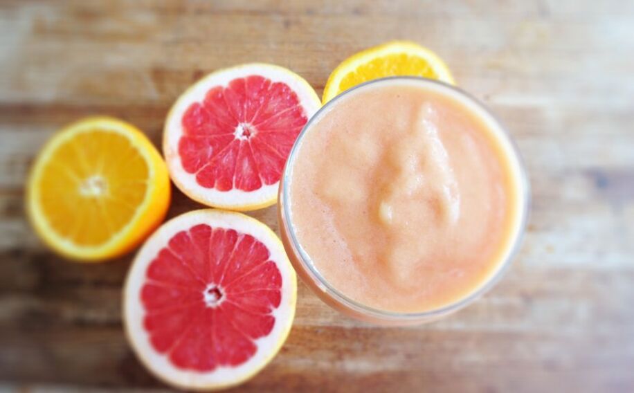 grapefruit at orange smoothie para sa pagbawas ng timbang