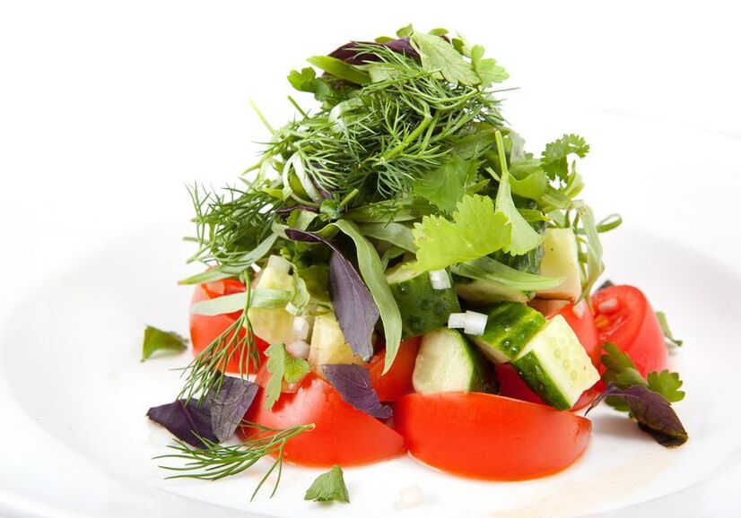 salad ng gulay para sa hypoallergenic diet